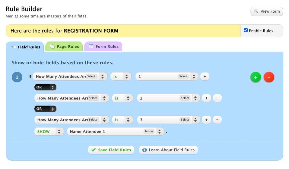wufoo registration form 3